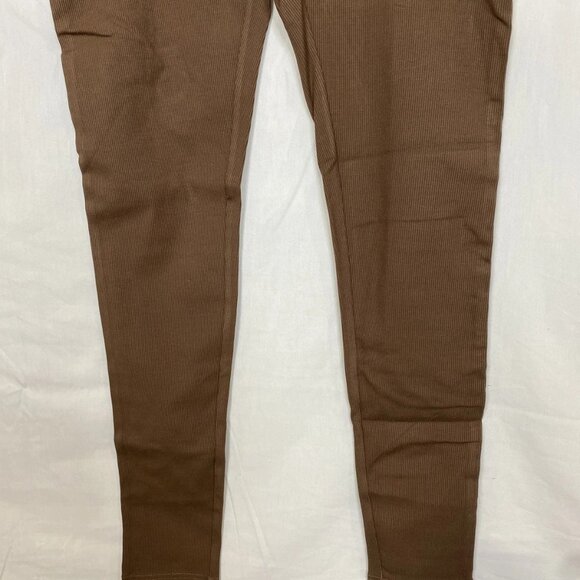 Bumpsuit Women’s Sculpting Rib Soft Maternity Unitard Jumpsuit – Brown – Size L - Picture 8 of 12